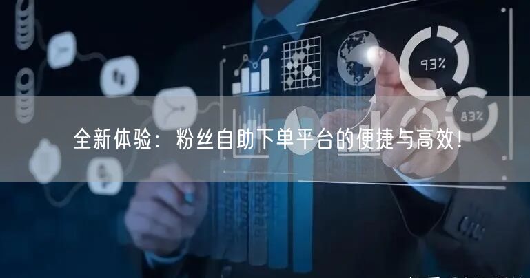 全新体验：粉丝自助下单平台的便捷与高效！